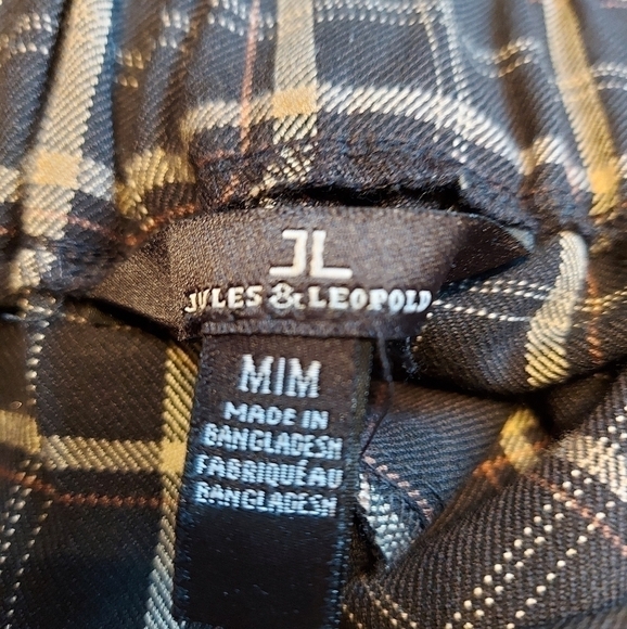 JULES & Leopold Dark Academia Plaid Trousers Preppy Tapered Ankle Pants - Picture 8 of 9